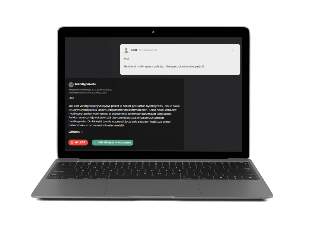 HumHum HR Viestit – chattaa tekoälyn kanssa